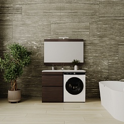 Style Line Тумба с раковиной Даллас 120 Люкс Plus L венге – фотография-11